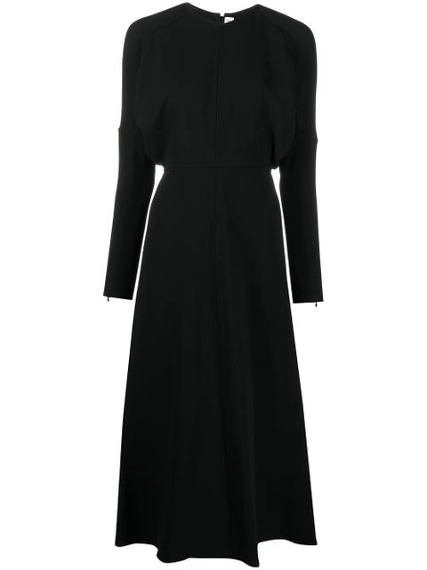 Victoria Beckham dolman-sleeve midi dress - Black - zdjęcie produktu nr 1