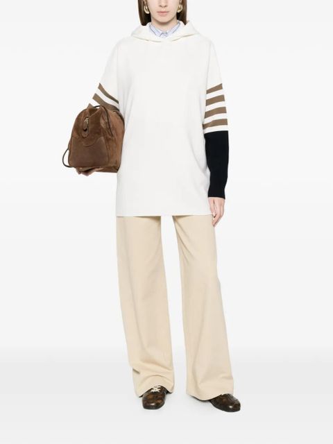 Max Mara striped-detail sweater - White - zdjęcie produktu nr 2