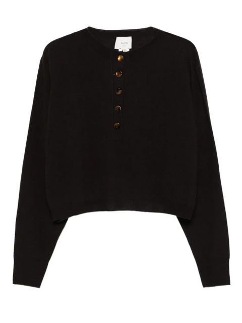 Alysi button-placket cashmere sweater - Brown - zdjęcie produktu nr 1