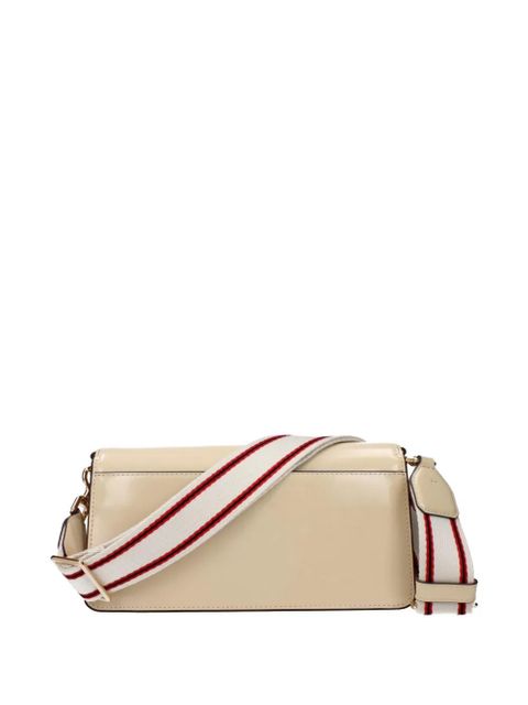 Tory Burch striped-strap leather crossbody bag - Neutrals