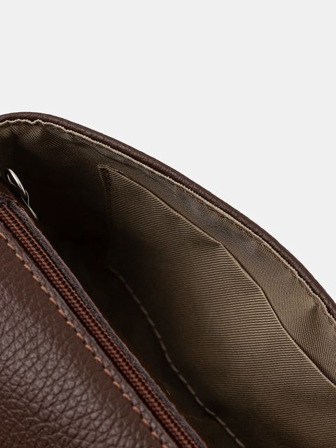 Answear.LAB kopertówka skórzana kolor brązowy