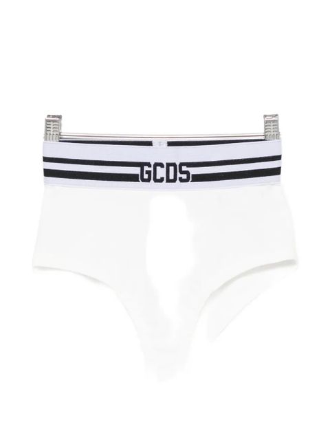 GCDS logo-tape panties - White - zdjęcie produktu nr 1