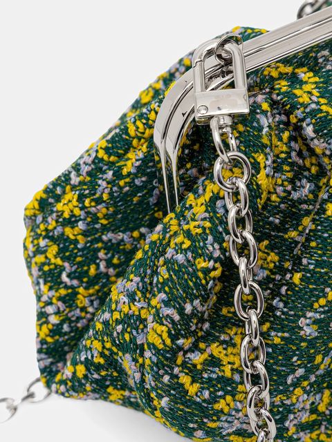 Weekend Max Mara torebka z dodatkiem wełny ACCENNI kolor zielony 2615511154600 - zdjęcie produktu nr 2