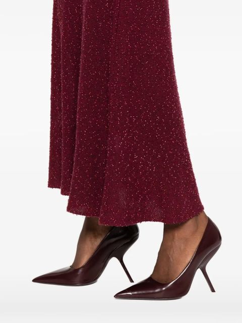 Gabriela Hearst Sabine beads-detail midi skirt - Red