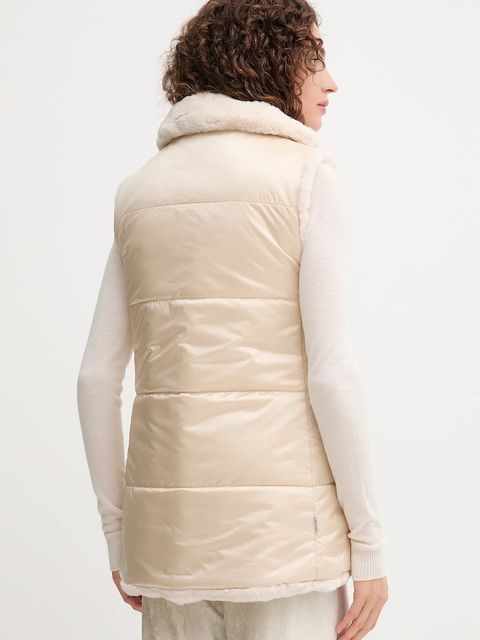 Save The Duck bezrękawnik NIVES kolor beżowy zimowy D82493W.FURY21