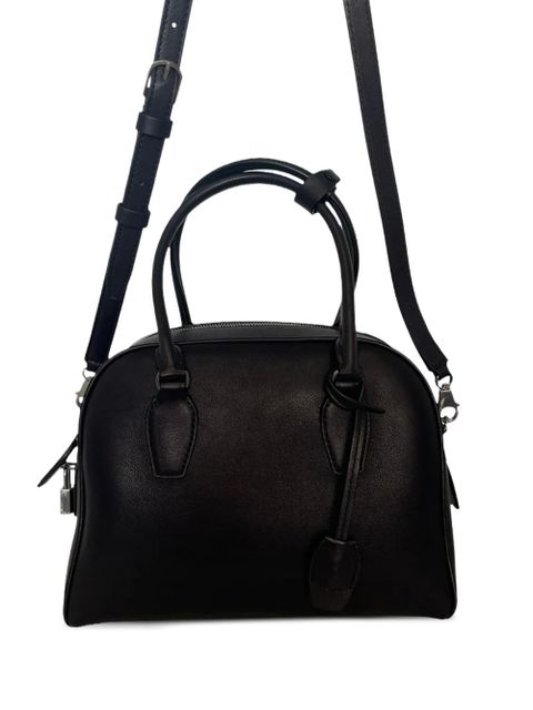 The Row India 10.00 leather tote bag - Black