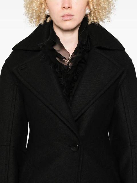 Blumarine single-breasted coat - Black