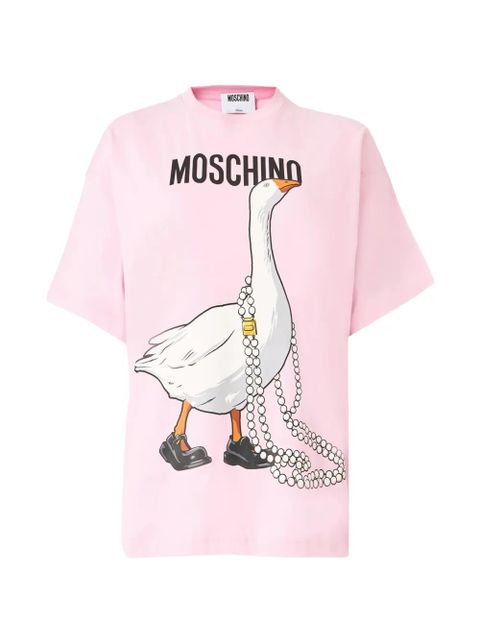 Moschino goose-print T-shirt - Pink - zdjęcie produktu nr 1