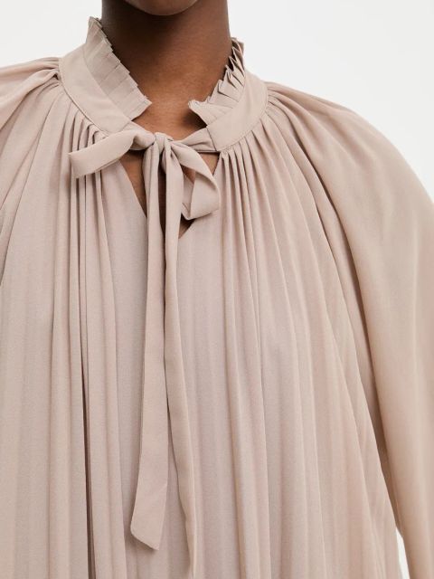 Answear.LAB sukienka kolor beżowy maxi prosta