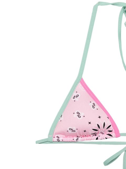 MC2 Saint Barth Leah floral-print triangle bikini - Pink