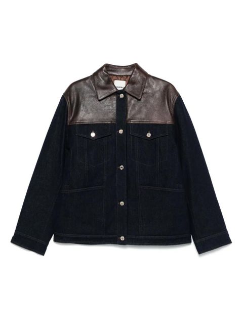 SANDRO panelled denim jacket - Blue - zdjęcie produktu nr 1