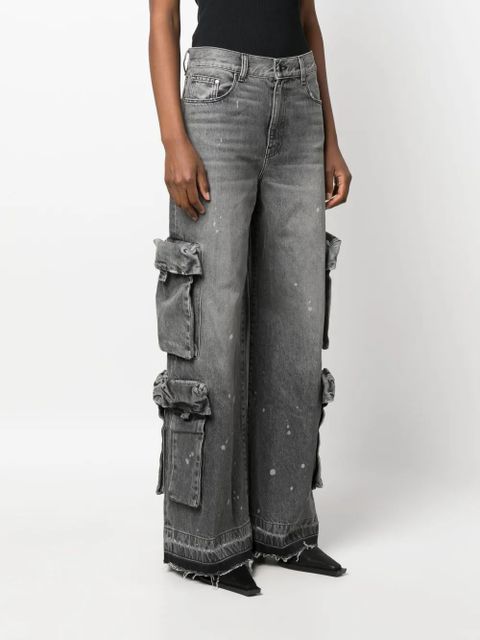 AMIRI Baggy Cargo wide-leg jeans - Grey