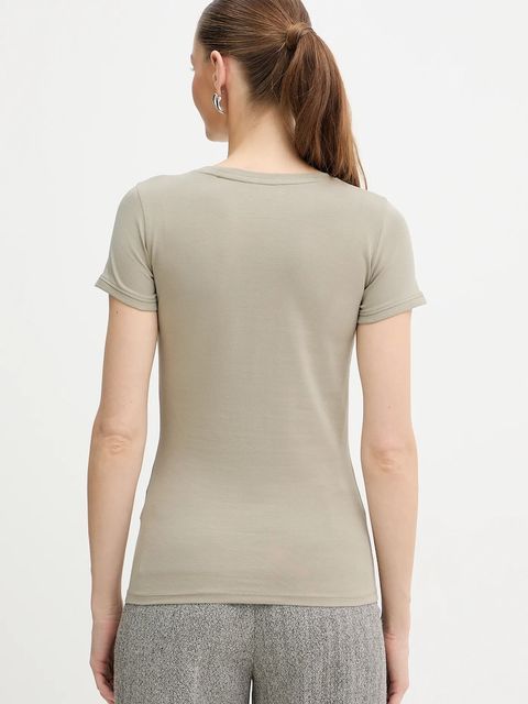 Guess t-shirt damski kolor zielony W2YI45 J1314