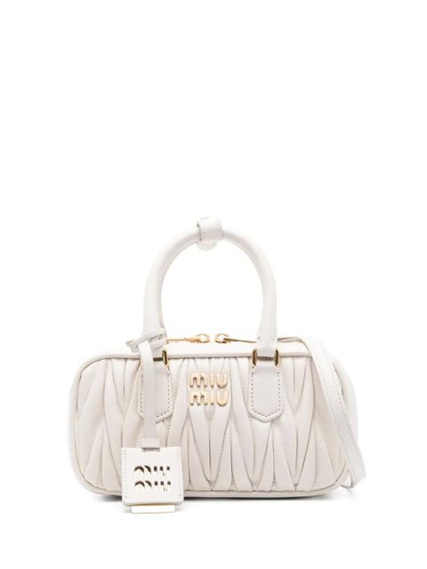 Miu Miu mini Arcadie tote bag - White - zdjęcie produktu nr 1