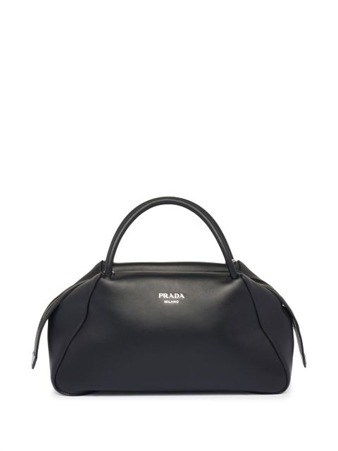 Prada medium logo-embellished tote bag - Black - zdjęcie produktu nr 1