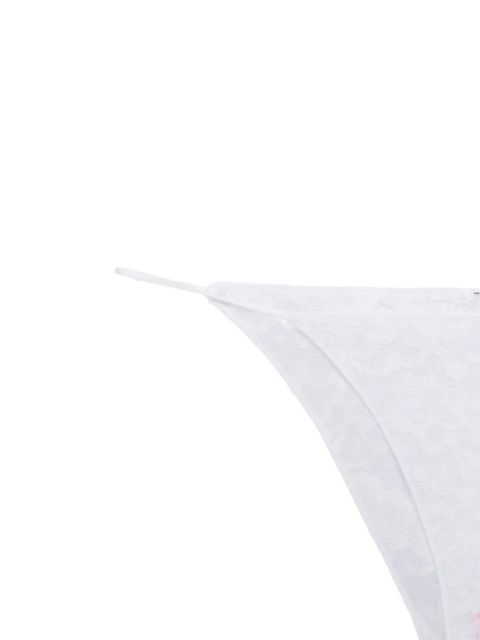 Oséree lace-pattern lingerie set (set of two) - White