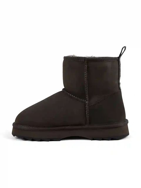 Emu Australia śniegowce zamszowe Sharky Mini kolor zielony W12434