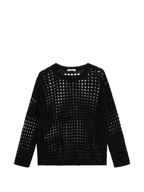 Max Mara open-knit long-sleeve sweater - Black - zdjęcie produktu nr 1