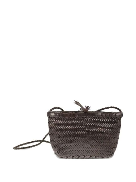 DRAGON DIFFUSION Minsu woven-design cross body bag - Brown - zdjęcie produktu nr 1