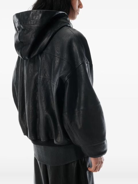 Alexander Wang MINI SKIRT WITH KNIT LOGO PATCH - Black