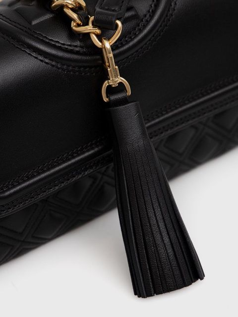 Tory Burch Torebka skórzana SMALL SHOULDER kolor czarny 75576.001