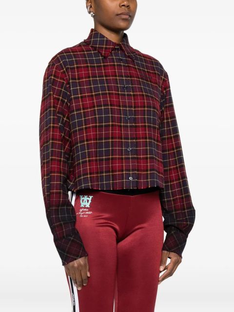 Off-White plaid buttoned shirt - Red