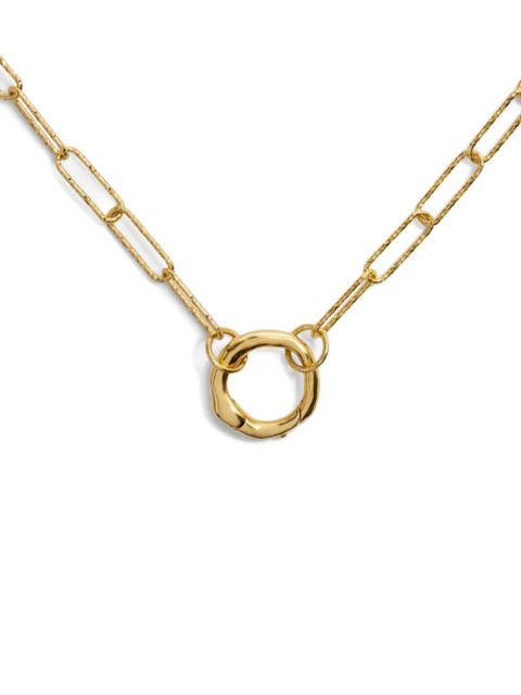 Monica Vinader textured-chain necklace - Gold