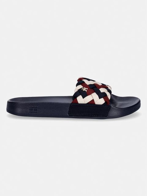 Tommy Hilfiger klapki damskie TH BRAIDED POOL SLIDE - zdjęcie produktu nr 1