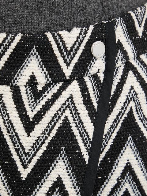 BOSS Orange spódnicospodnie damskie kolor czarny wzorzyste high waist 50547703 - zdjęcie produktu nr 2