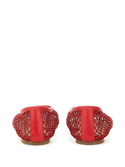STAUD cut-out flat sandals - Red
