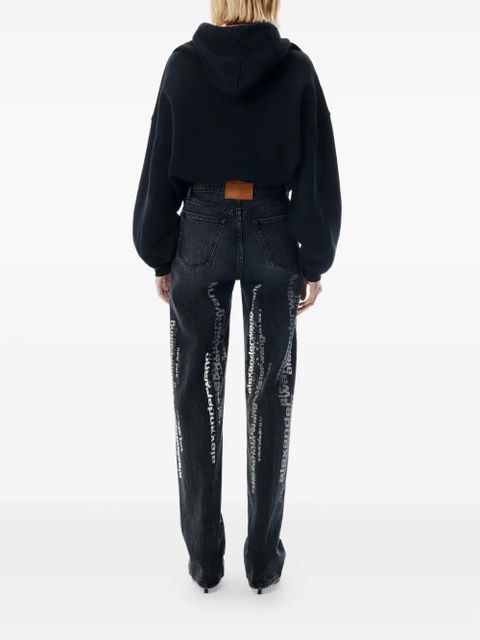 Alexander Wang EZ logo-print jeans - Black - zdjęcie produktu nr 2