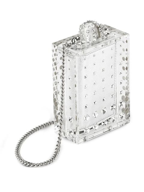 Aquazzura Tequila clutch bag - Silver - zdjęcie produktu nr 2