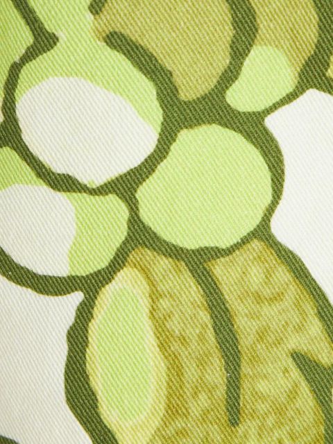 ETRO Berry-print denim shorts - Green