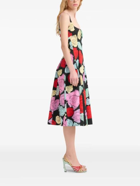 Marni floral-print A-line dress - Black - zdjęcie produktu nr 2
