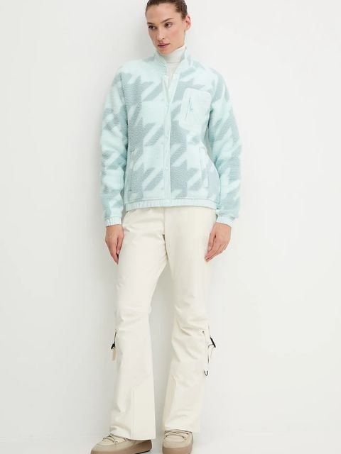 Helly Hansen bluza polarowa IMPERIAL damska kolor turkusowy gładka 63373 - zdjęcie produktu nr 2