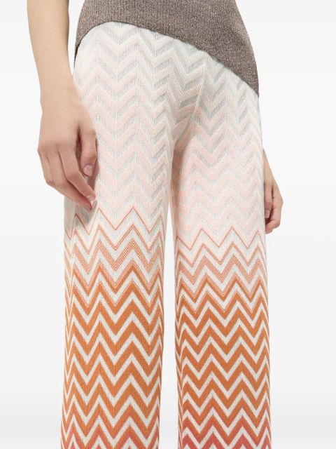 Missoni zigzag-patterned trousers - White