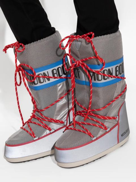 Moon Boot MB Icon Space Racing lace-up boots - Grey