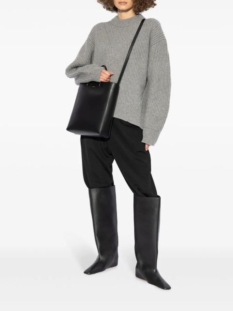 Jil Sander crew-neck wool jumper - Grey - zdjęcie produktu nr 2