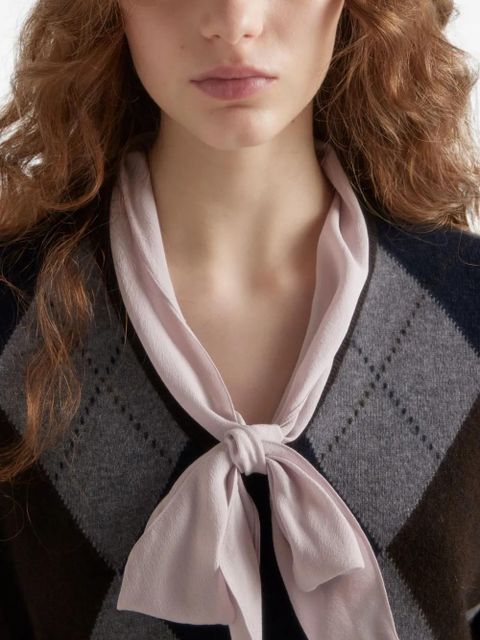 Prada Marocain blouse - Purple