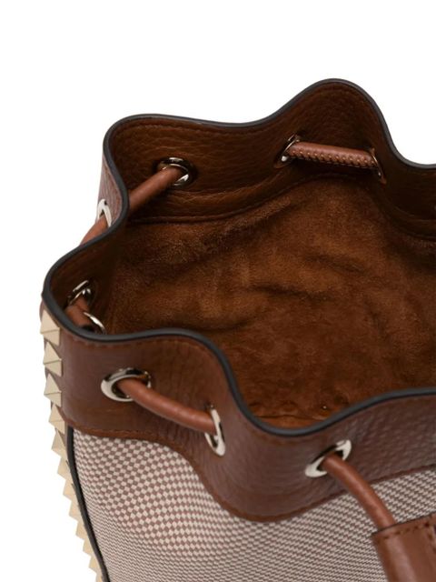 Valentino Garavani Rockstud bucket bag - Brown
