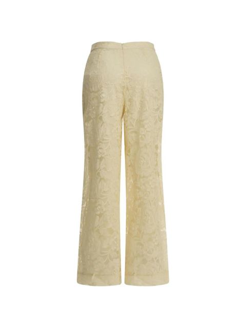 ZIMMERMANN Carousel floral-lace trousers - Neutrals - zdjęcie produktu nr 2