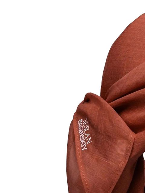 Ruslan Baginskiy logo-print self-tie hat - Brown - zdjęcie produktu nr 2