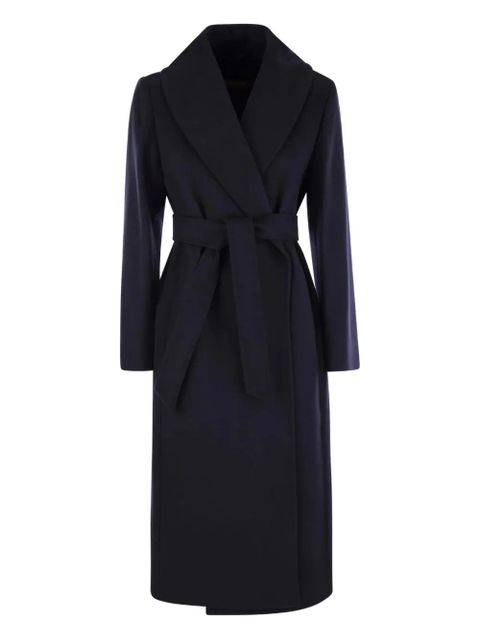 Max Mara belted wrap coat - Blue - zdjęcie produktu nr 1