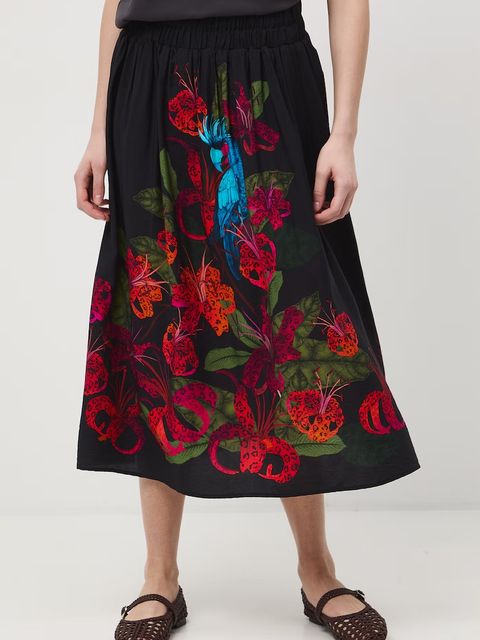 Medicine spódnica trapezowa z wiskozą - zdjęcie produktu nr 1