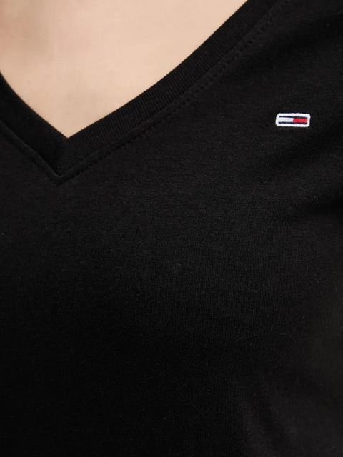 Tommy Jeans t-shirt bawełniany 2-pack damski kolor czarny DW0DW21367