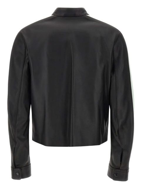 Casablanca leather racer jacket - Black