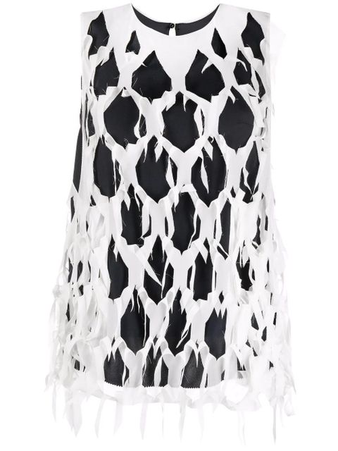 Maison Margiela layered cut-out vest top - Neutrals - zdjęcie produktu nr 1