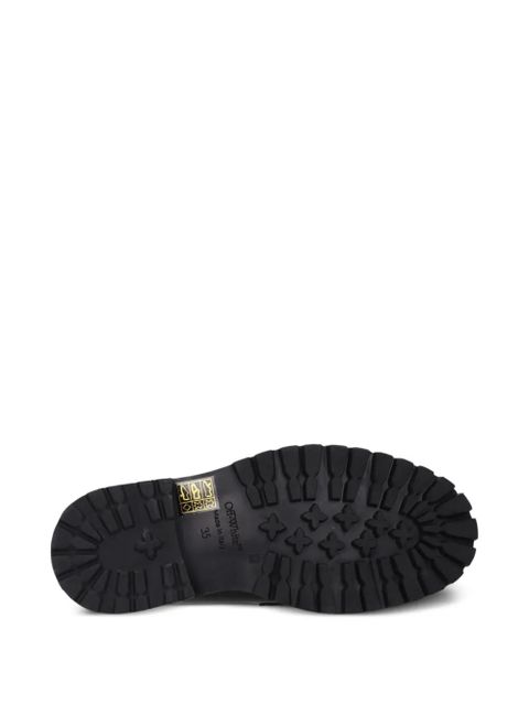 Off-White leather loafers - Black