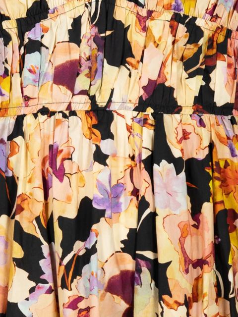 Ulla Johnson Vidri Cami floral cotton midi dress - Black