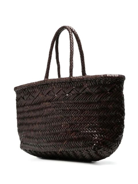 DRAGON DIFFUSION interwoven-design tote bag - Brown